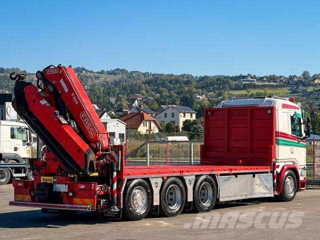 Scania G450 Platform 6,40 m FASSI F365 RA.2.26 + Funk Automobiliniai kranai