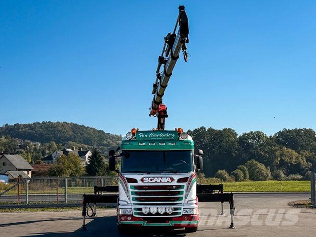 Scania G450 Platform 6,40 m FASSI F365 RA.2.26 + Funk Automobiliniai kranai