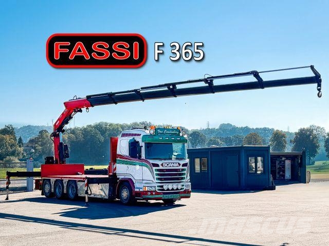 Scania G450 Platform 6,40 m FASSI F365 RA.2.26 + Funk Automobiliniai kranai
