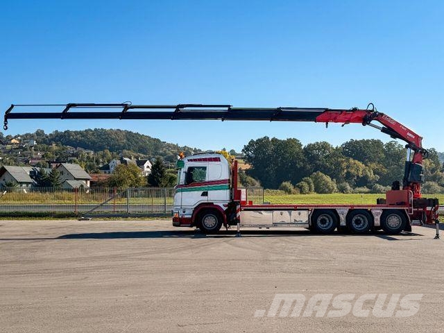 Scania G450 Platform 6,40 m FASSI F365 RA.2.26 + Funk Automobiliniai kranai