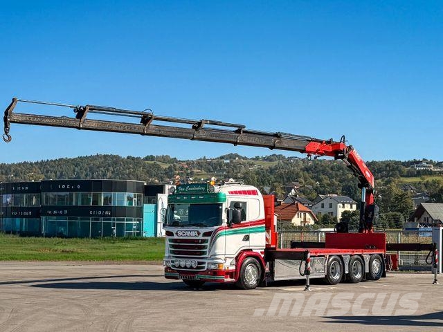 Scania G450 Platform 6,40 m FASSI F365 RA.2.26 + Funk Automobiliniai kranai