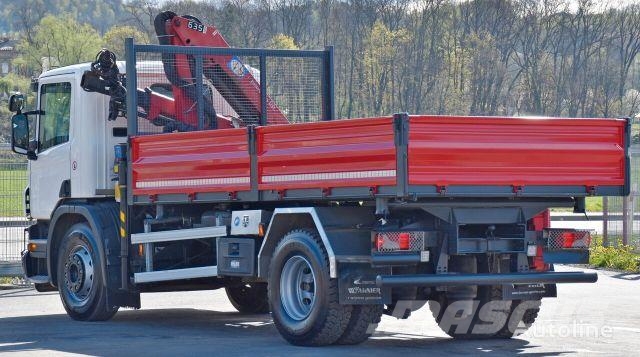 Scania P 250* Kipper 4,75m * HMF 635 K2 + FUNK * TOP Camioane cu macara