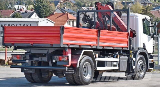 Scania P 250* Kipper 4,75m * HMF 635 K2 + FUNK * TOP Camioane cu macara