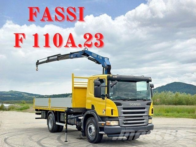 Scania P 270 * FASSI F110A.23 + FUNK * TOPZUSTAND 크레인 트럭