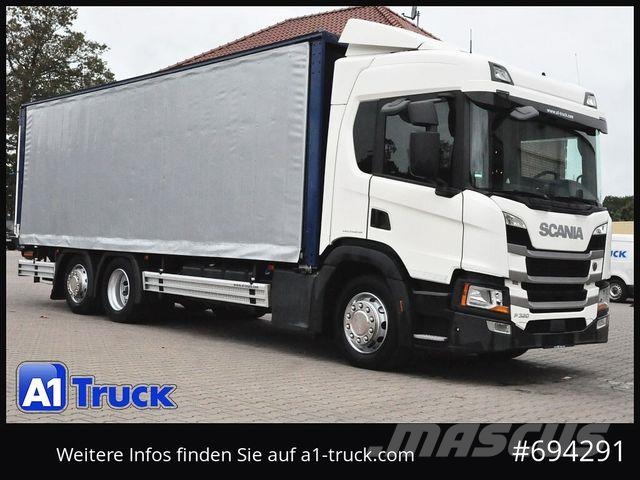 Scania P 320 P 6x2,, Getränke, Lenkachse, LBW: Dholland Getränkewagen