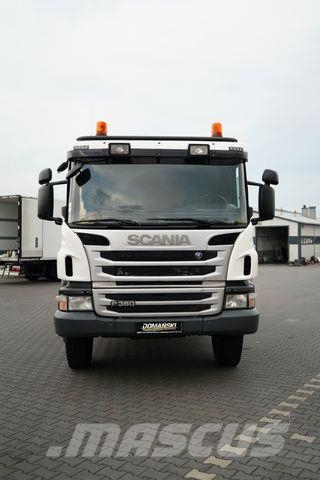 Scania P 360 / 6 X 4 / SKRZYNIOWY + HDS / HMF 1730 K3 / 크레인 트럭