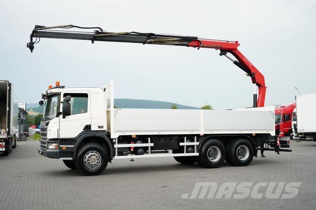Scania P 360 / 6 X 4 / SKRZYNIOWY + HDS / HMF 1730 K3 / 크레인 트럭