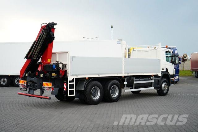 Scania P 360 / 6 X 4 / SKRZYNIOWY + HDS / HMF 1730 K3 / 크레인 트럭