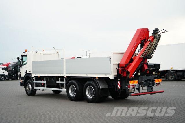 Scania P 360 / 6 X 4 / SKRZYNIOWY + HDS / HMF 1730 K3 / 크레인 트럭