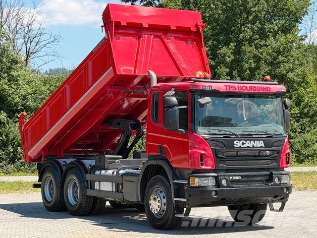 Scania P 360 Kipper 5,20m + BORDMATIC * 6x4 * TOP! Savivarčių priekabų vilkikai
