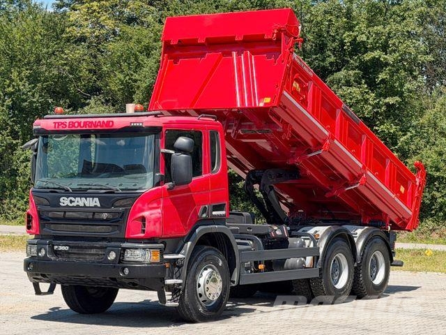 Scania P 360 Kipper 5,20m + BORDMATIC * 6x4 * TOP! Savivarčių priekabų vilkikai