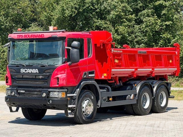 Scania P 360 Kipper 5,20m + BORDMATIC * 6x4 * TOP! Savivarčių priekabų vilkikai