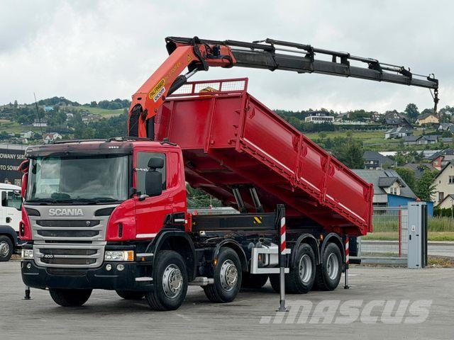 Scania P 400 * KIPPER 6,20m * PK 27001-EH E + FUNK* 8x4 Kamioni sa kranom