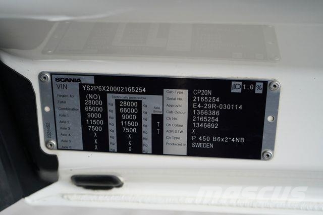 Scania P 450 / ACC / E 6 / CHŁODNIA + WINDA / MULTITEMP Рефрижератори