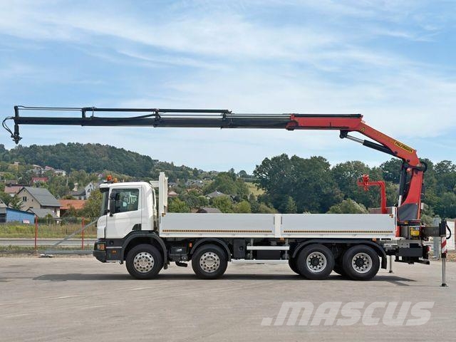 Scania P 450* PRITSCHE 6,90m * PK 23002- SH C FUNK *8x4 Darus teherautók