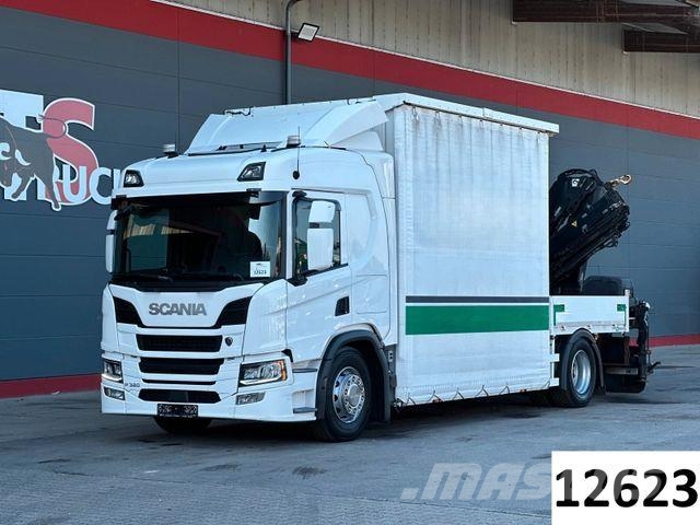 Scania P320 4x2 LL Pritsche/HIAB XHiDOU 138 ES-3 LK Camion plateau