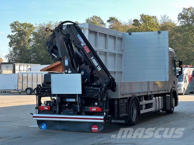 Scania P320 4x2 LL Pritsche/HIAB XHiDOU 138 ES-3 LK Camion plateau