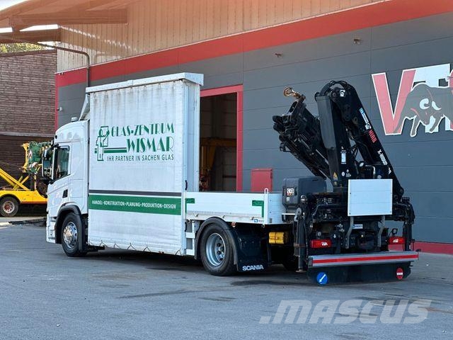 Scania P320 4x2 LL Pritsche/HIAB XHiDOU 138 ES-3 LK Camion plateau