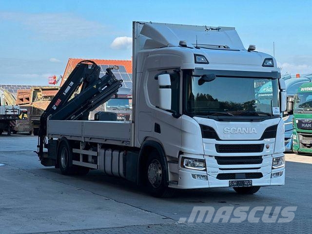 Scania P320 4x2 LL Pritsche/HIAB XHiDOU 138 ES-3 LK Camion plateau