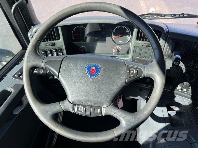 Scania P340 6x2 Plattform/CNG/Retarder/6,97m/AHK/AC/EU6 Pritschenwagen/Pritschenwagen mit Seitenklappe