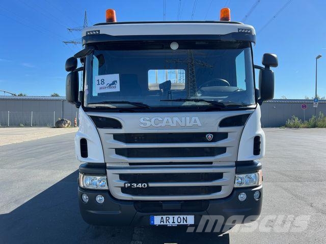 Scania P340 6x2 Plattform/CNG/Retarder/6,97m/AHK/AC/EU6 Pritschenwagen/Pritschenwagen mit Seitenklappe