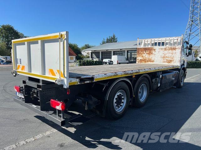 Scania P340 6x2 Plattform/CNG/Retarder/6,97m/AHK/AC/EU6 Pritschenwagen/Pritschenwagen mit Seitenklappe