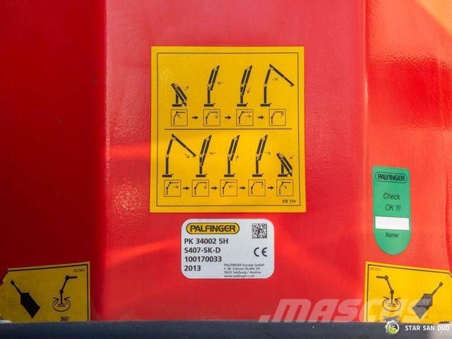 Scania P400 6x2 PALFINGER PK 34002 SH Crane 크레인 트럭