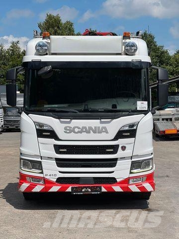 Scania P410 6x2 BDF-Pritsche mit Fassi F215A.2.24 Kran Camiones con chasís y cabina