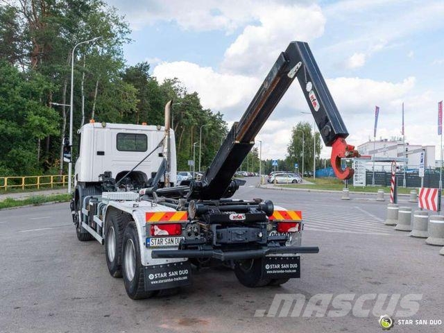 Scania P410 6x4 Hyva Lift 20.53.S hooklift Vrachtwagen met containersysteem