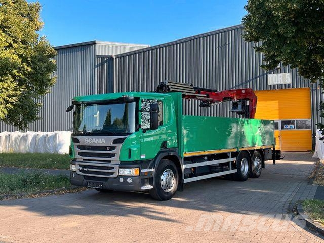 Scania P410 - EURO6 - Kran - LIFT - LENK - 1. Hand Camiones grúa