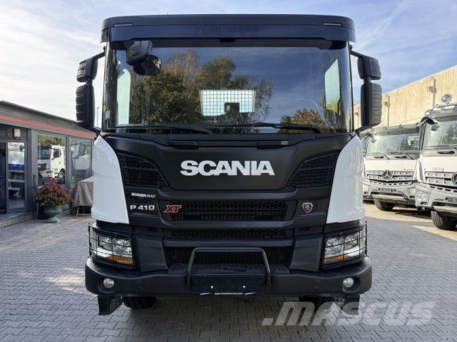 Scania P410 XT 6X4 Kran Hiab X-HiDuo 188-4 平板式/側卸式卡車