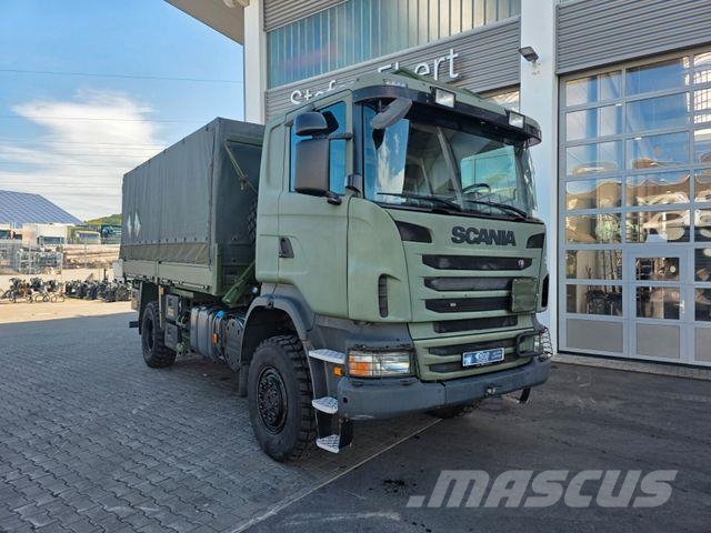 Scania R 380 CB 4x4 HHZ Allrad 3 Sitze Schalter Klima Tovornjaki s ponjavo