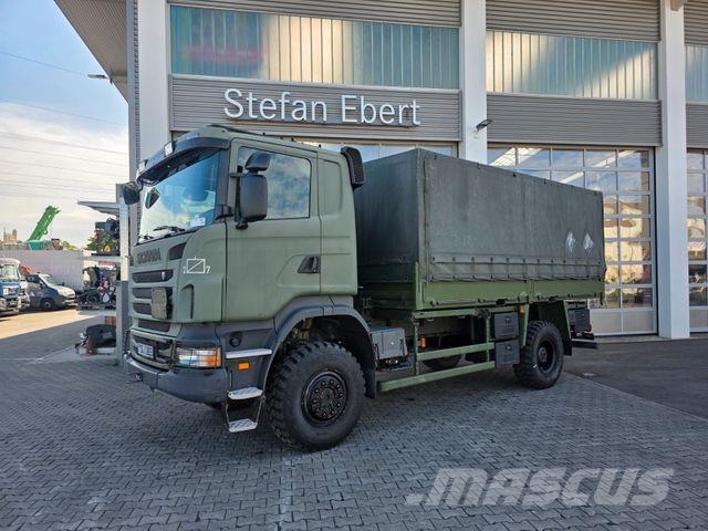 Scania R 380 CB 4x4 HHZ Allrad 3 Sitze Schalter Klima Tovornjaki s ponjavo