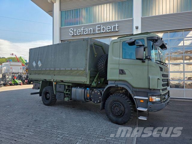 Scania R 380 CB 4x4 HHZ Allrad 3 Sitze Schalter Klima Tovornjaki s ponjavo