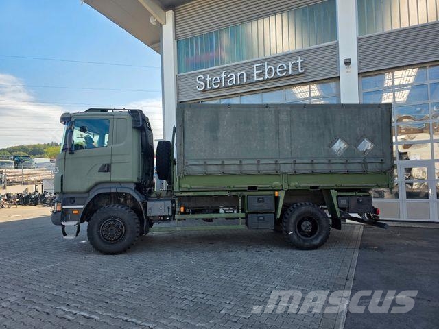 Scania R 380 CB 4x4 HHZ Allrad 3 Sitze Schalter Klima Tovornjaki s ponjavo