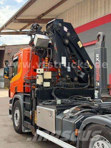 Scania R 380 HIAB-Ladekran und ARK, Liftachsen 2+4 Vrachtwagen met containersysteem