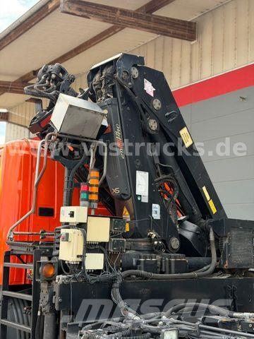 Scania R 380 HIAB-Ladekran und ARK, Liftachsen 2+4 Vrachtwagen met containersysteem