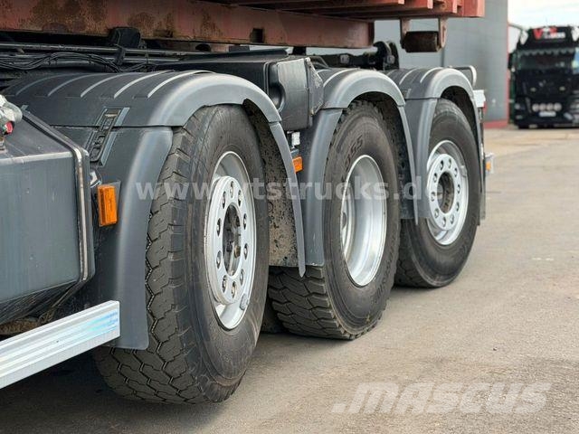 Scania R 380 HIAB-Ladekran und ARK, Liftachsen 2+4 Vrachtwagen met containersysteem