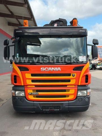 Scania R 380 HIAB-Ladekran und ARK, Liftachsen 2+4 Vrachtwagen met containersysteem