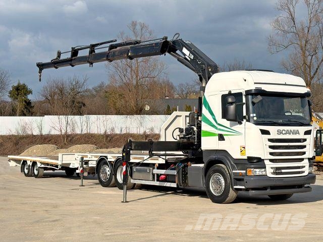 Scania R 440 * HIAB 330 - 5 + FUNK + Anhänger! 6x2 Camiones grúa