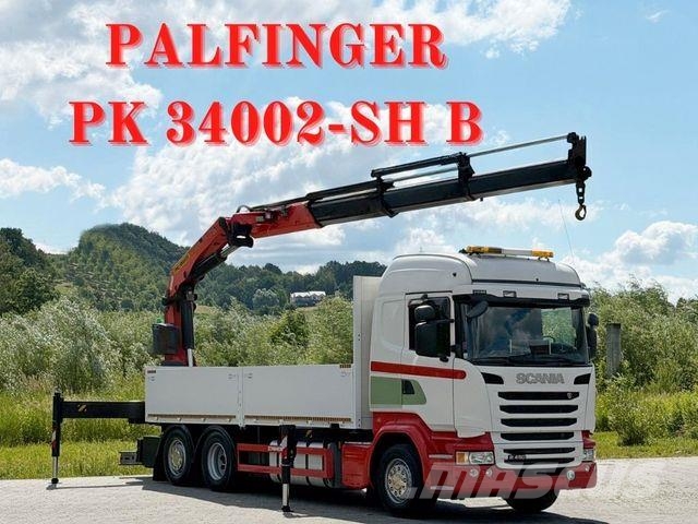 Scania R 450 * PK 34002-SH B + FUNK * TOPZUSTAND 크레인 트럭