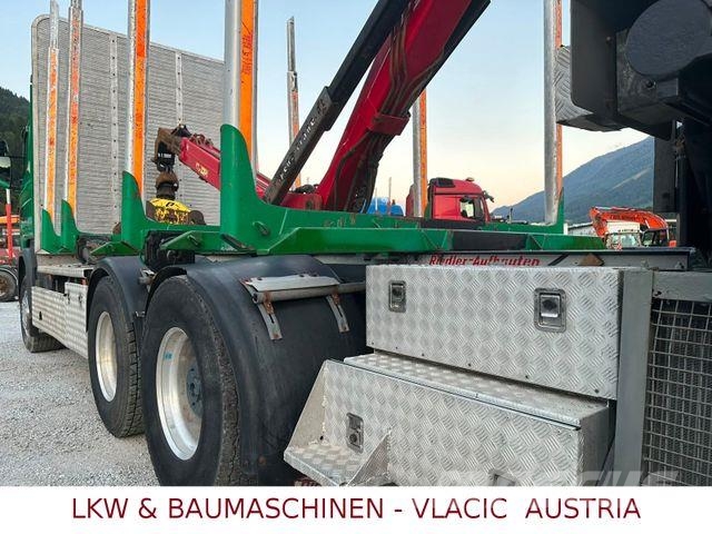Scania R 580 V8 mit kran PENZ 12Z baujahr 2017 Holztransporter