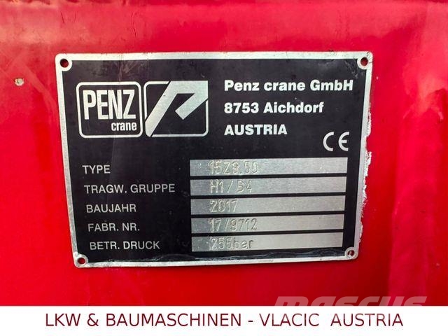Scania R 580 V8 mit kran PENZ 12Z baujahr 2017 Holztransporter
