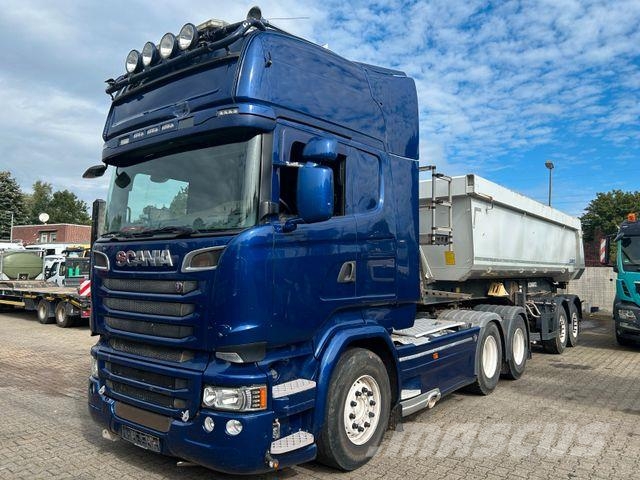 Scania R 580 V8 SZM TOPLINE mit Hydrl. Pumpe 6x4 Vetopöytäautot