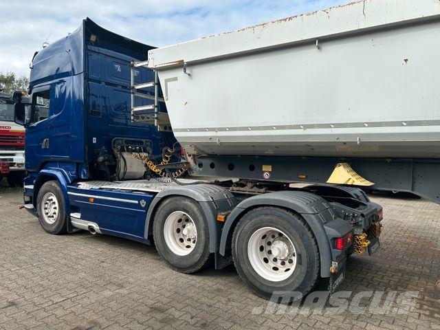 Scania R 580 V8 SZM TOPLINE mit Hydrl. Pumpe 6x4 Vetopöytäautot