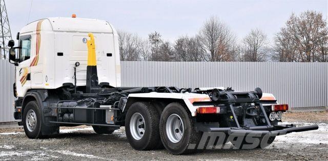 Scania R124 470 Abrollkipper * 6x2 * Motor Problem Hakowce