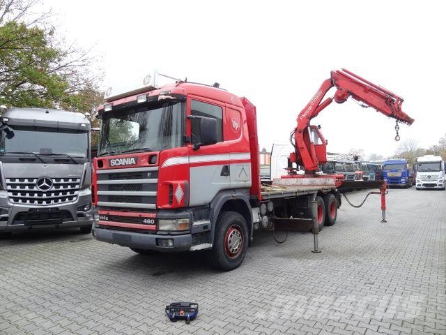 Scania R144 460 6X4 Fassi 360 bis 25 Meter Φορτηγά Kαρότσα με ανοιγόμενα πλαϊνά