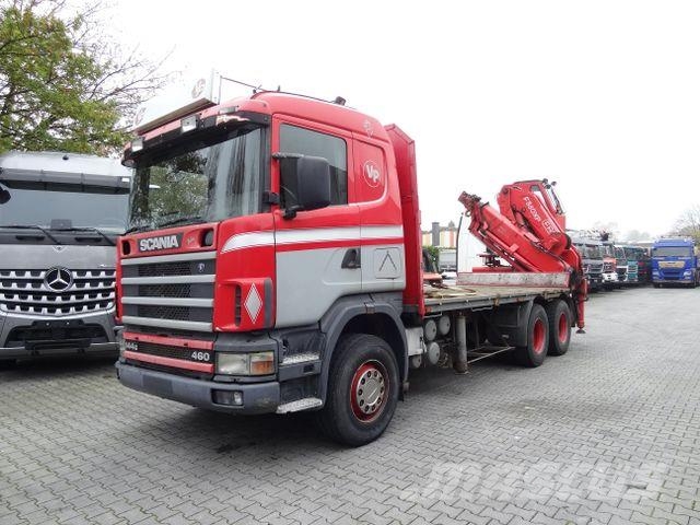 Scania R144 460 6X4 Fassi 360 bis 25 Meter Φορτηγά Kαρότσα με ανοιγόμενα πλαϊνά