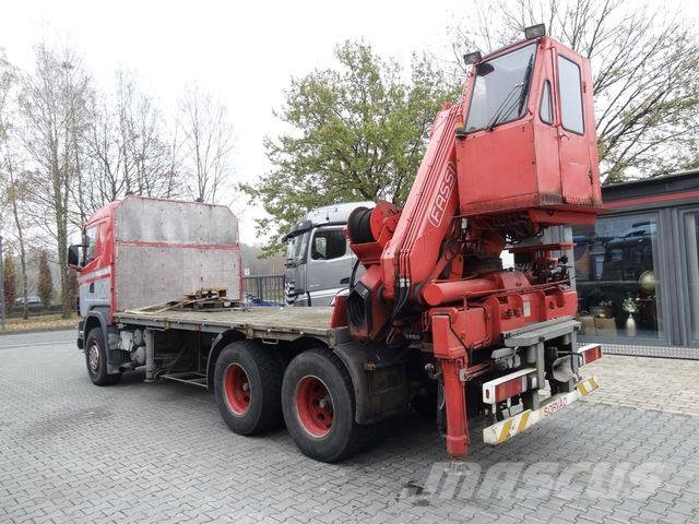 Scania R144 460 6X4 Fassi 360 bis 25 Meter Φορτηγά Kαρότσα με ανοιγόμενα πλαϊνά