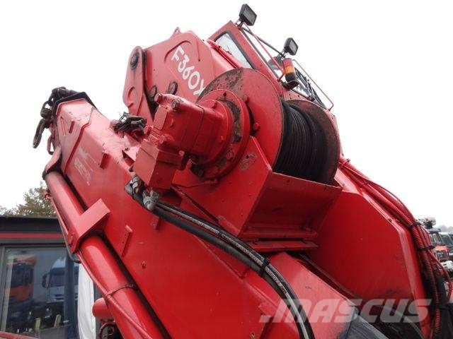 Scania R144 460 6X4 Fassi 360 bis 25 Meter Φορτηγά Kαρότσα με ανοιγόμενα πλαϊνά